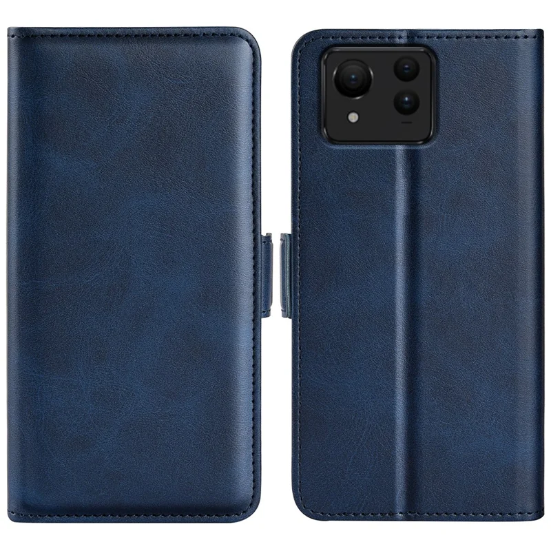 For Asus Zenfone 11 Ultra 5G Leather Case Wallet Stand Protective Phone Cover - Blue
