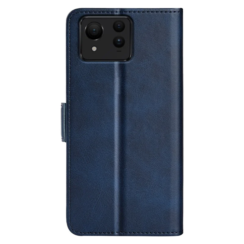 For Asus Zenfone 11 Ultra 5G Leather Case Wallet Stand Protective Phone Cover - Blue