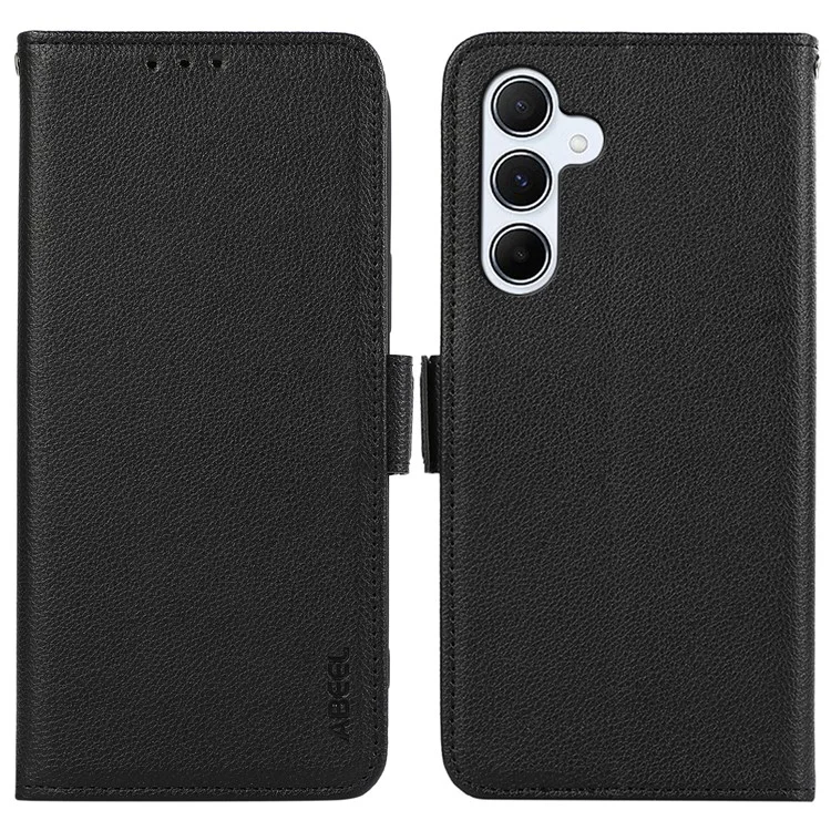 ABEEL Für Samsung Galaxy A05s 4G-Hülle Kartenfach RFID-blockierendes Smartphone-Cover - Schwarz