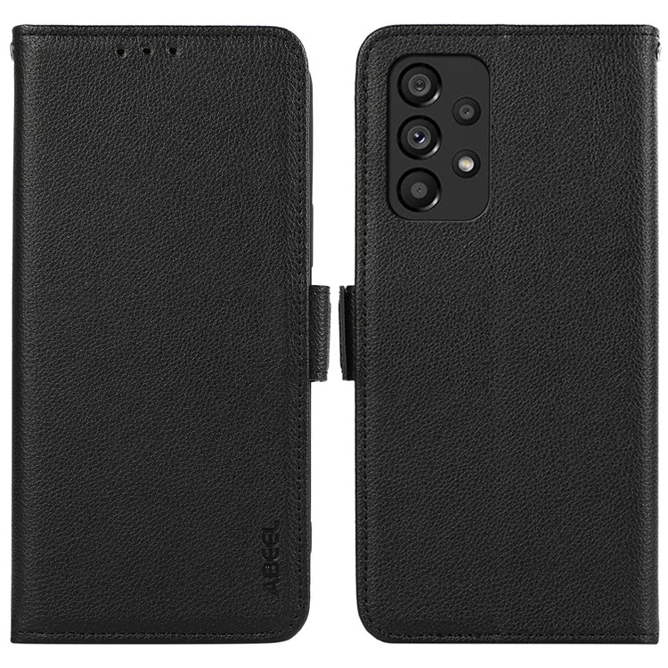 ABEEL Для Samsung Galaxy A23 4G / A23 5G (Глобальная версия) Чехол Anti-Scratch PU Leather RFID Blocking Phone Shell - Черный