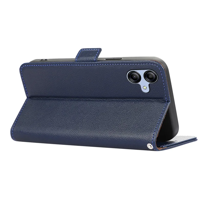 ABEEL For Samsung Galaxy A04 4G (164.4 x 76.3 x 9.1 mm) RFID Blocking Wallet Shell Phone Cover PU Leather Case - Blue