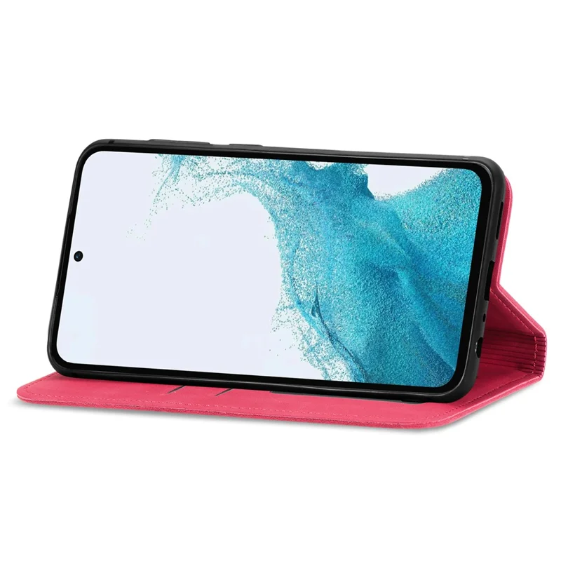 Per Samsung Galaxy A54 5G Case Skin-touch Leather Magnetic Adsorption Flip Phone Cover - Rosso