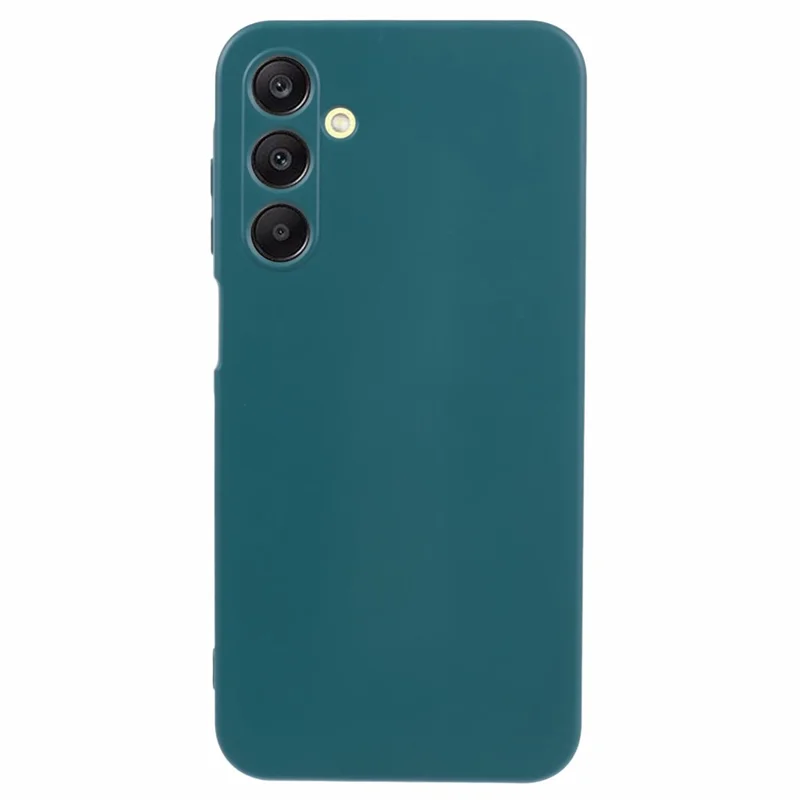Para Samsung Galaxy A15 4G / 5G Case TPU+Fiber Lining Soft Touch Phone Cover Lens Protection - Army Green