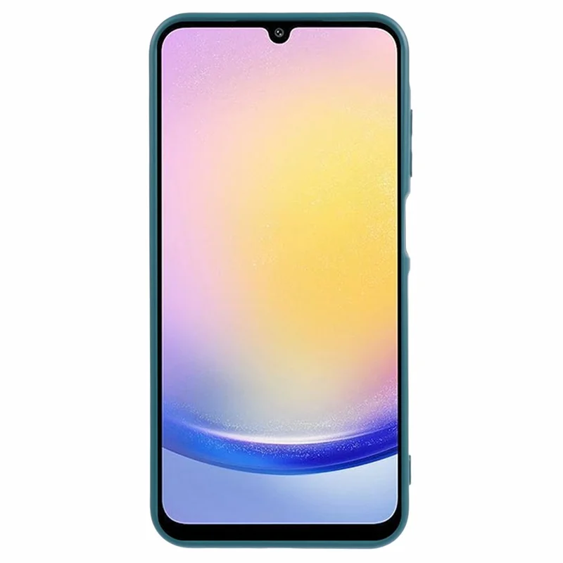 Para Samsung Galaxy A15 4G / 5G Case TPU+Fiber Lining Soft Touch Phone Cover Lens Protection - Army Green