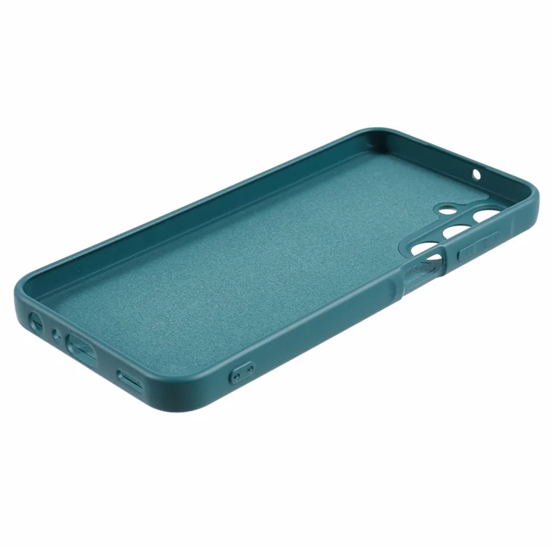 Para Samsung Galaxy A15 4G / 5G Case TPU+Fiber Lining Soft Touch Phone Cover Lens Protection - Army Green