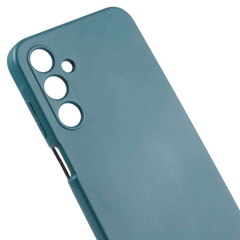 Para Samsung Galaxy A15 4G / 5G Case TPU+Fiber Lining Soft Touch Phone Cover Lens Protection - Army Green