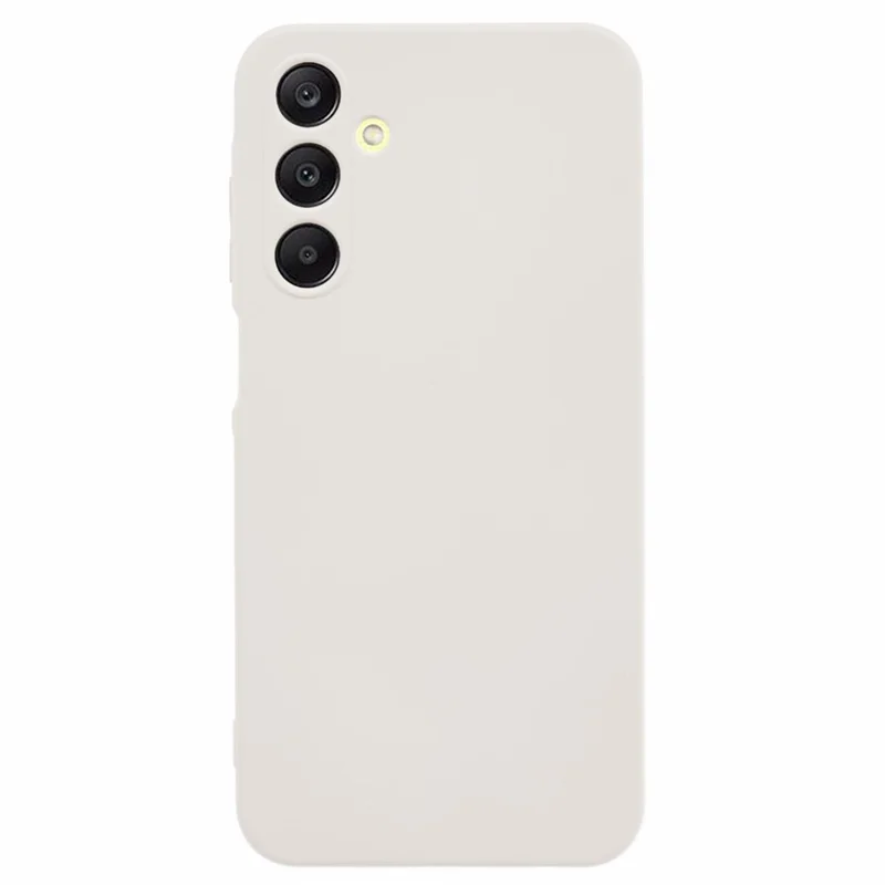 For Samsung Galaxy A15 4G / 5G Case TPU+Fiber Lining Soft Touch Phone Cover Lens Protection - White