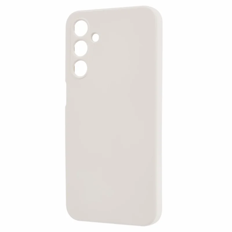 For Samsung Galaxy A15 4G / 5G Case TPU+Fiber Lining Soft Touch Phone Cover Lens Protection - White