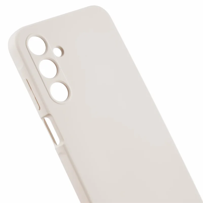 For Samsung Galaxy A15 4G / 5G Case TPU+Fiber Lining Soft Touch Phone Cover Lens Protection - White