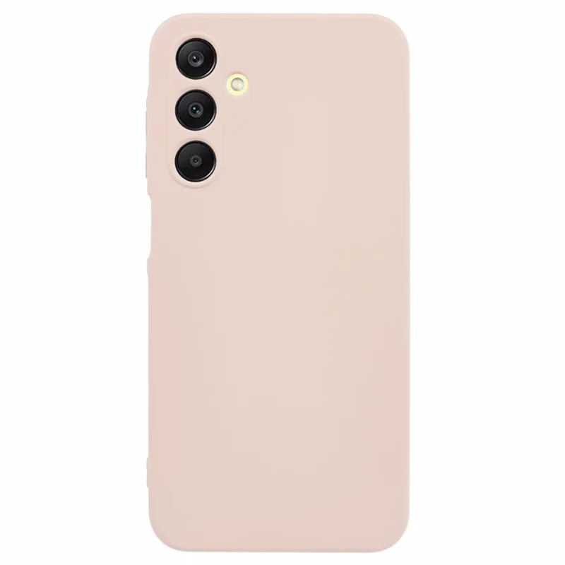 For Samsung Galaxy A15 4G / 5G Case TPU+Fiber Lining Soft Touch Phone Cover Lens Protection - Pink