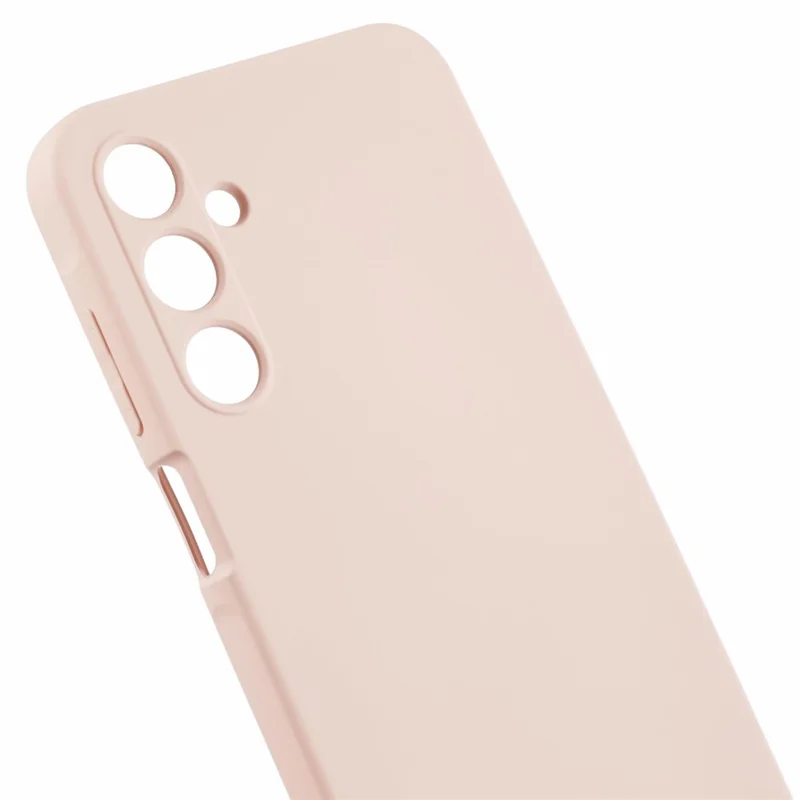 For Samsung Galaxy A15 4G / 5G Case TPU+Fiber Lining Soft Touch Phone Cover Lens Protection - Pink
