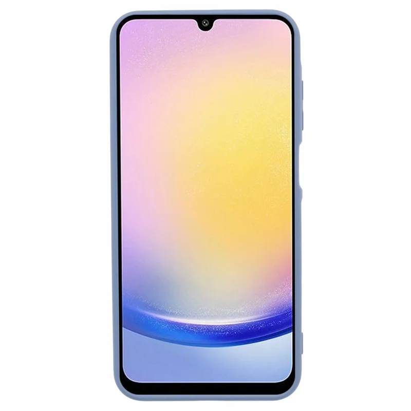 For Samsung Galaxy A15 4G / 5G Case TPU+Fiber Lining Soft Touch Phone Cover Lens Protection - Lavender Grey