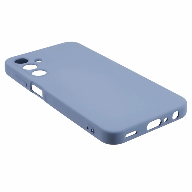 For Samsung Galaxy A15 4G / 5G Case TPU+Fiber Lining Soft Touch Phone Cover Lens Protection - Lavender Grey
