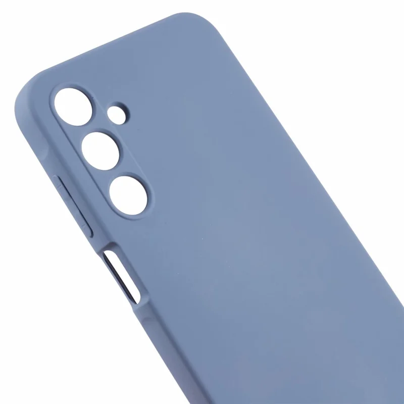 For Samsung Galaxy A15 4G / 5G Case TPU+Fiber Lining Soft Touch Phone Cover Lens Protection - Lavender Grey
