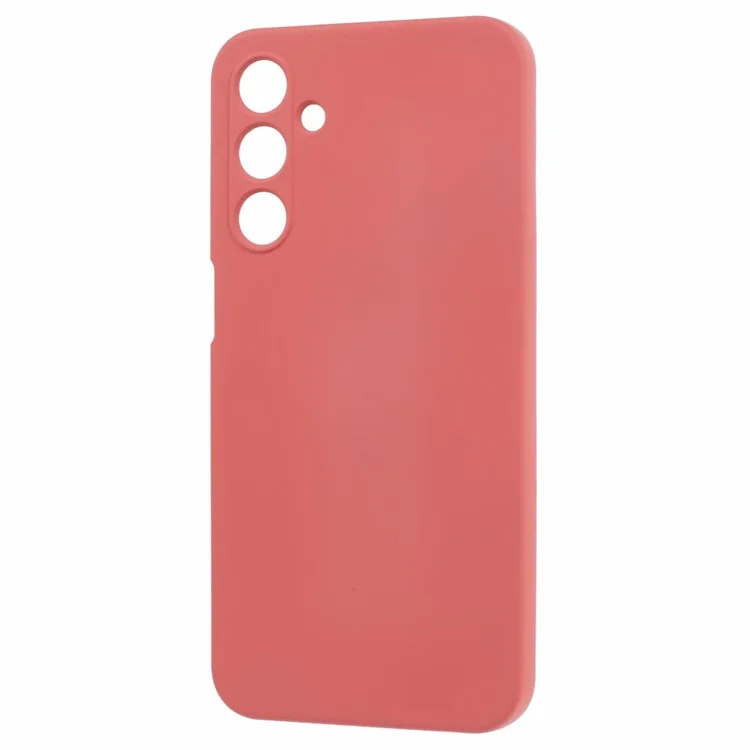 Per Samsung Galaxy A15 4G / 5G Custodia TPU+Fodera in Fibra Tocco Morbido Cover Telefono Protezione Lente - Biancospino Rosso