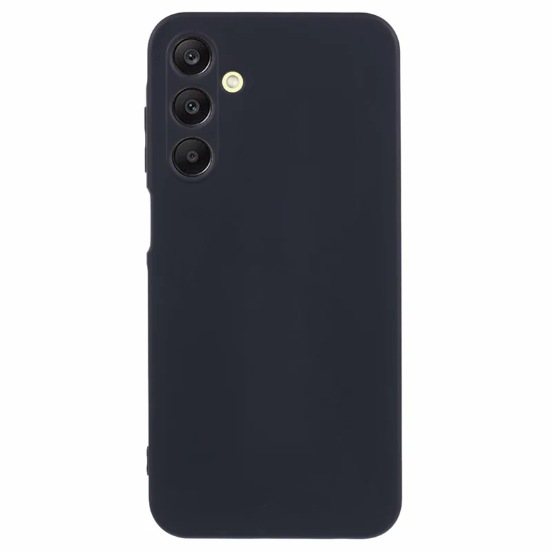 Per Samsung Galaxy A15 4G / 5G Cover Custodia TPU+Fodera in Fibra Touch Morbido Protezione Lente - Nero