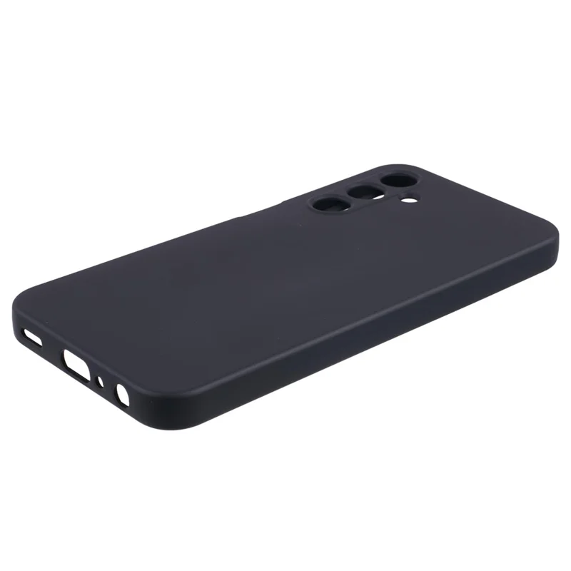 Per Samsung Galaxy A15 4G / 5G Cover Custodia TPU+Fodera in Fibra Touch Morbido Protezione Lente - Nero