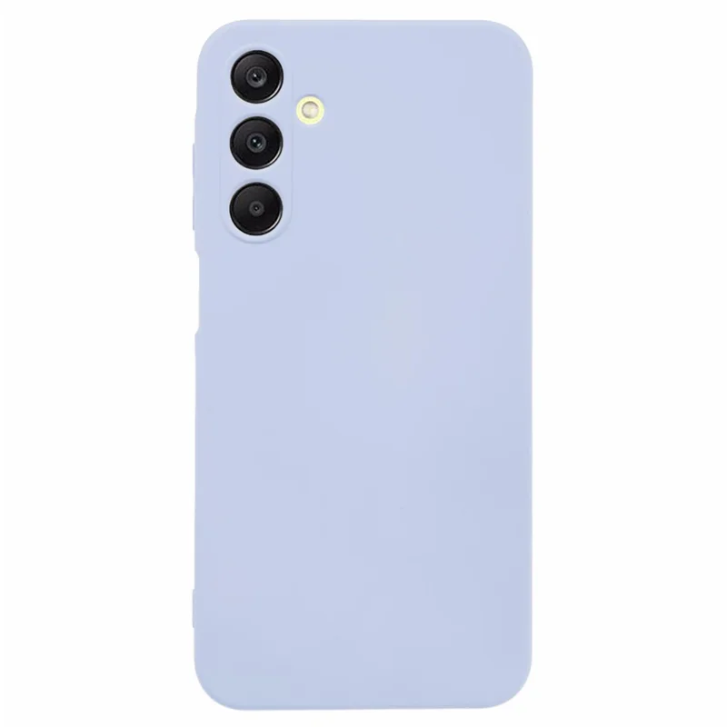 Para Samsung Galaxy A15 4G / 5G Case TPU+Fibra Forro Toque Suave Capa de Telefone Proteção de Lente - Roxo Claro