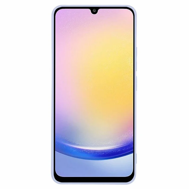 Para Samsung Galaxy A15 4G / 5G Case TPU+Fibra Forro Toque Suave Capa de Telefone Proteção de Lente - Roxo Claro