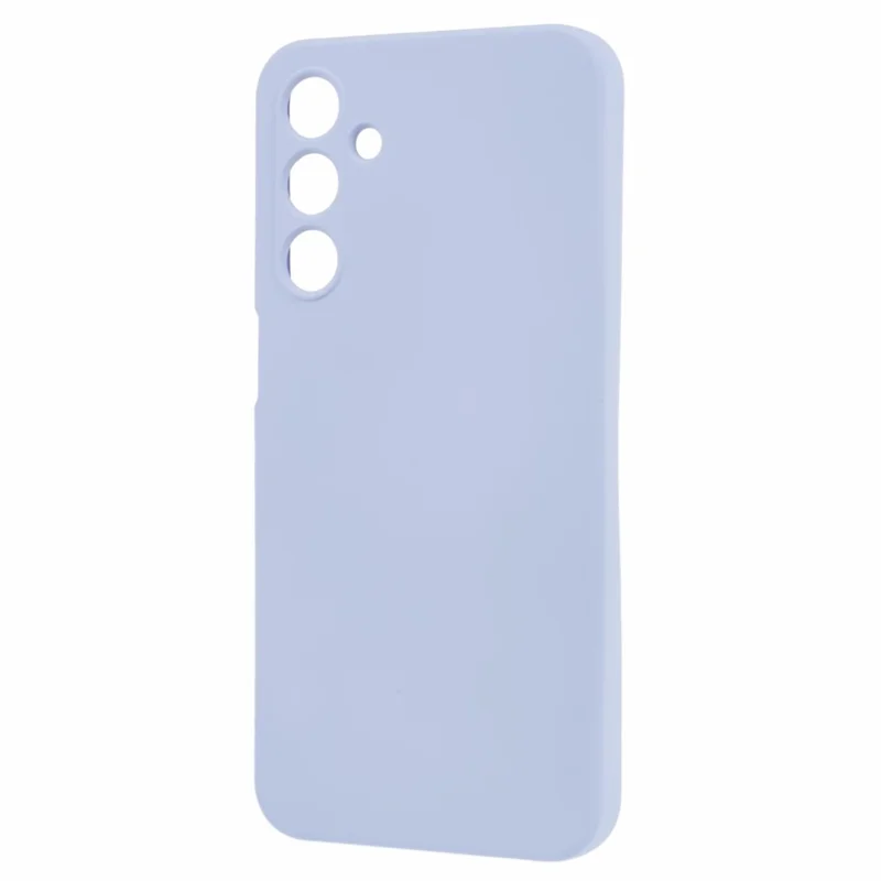Para Samsung Galaxy A15 4G / 5G Case TPU+Fibra Forro Toque Suave Capa de Telefone Proteção de Lente - Roxo Claro