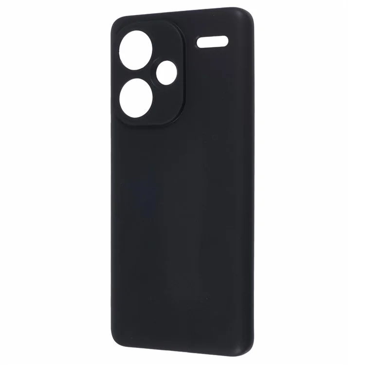 For Xiaomi Redmi Note 13 Pro+ 5G Phone Case Glossy Surface Soft TPU Back Cover - Black
