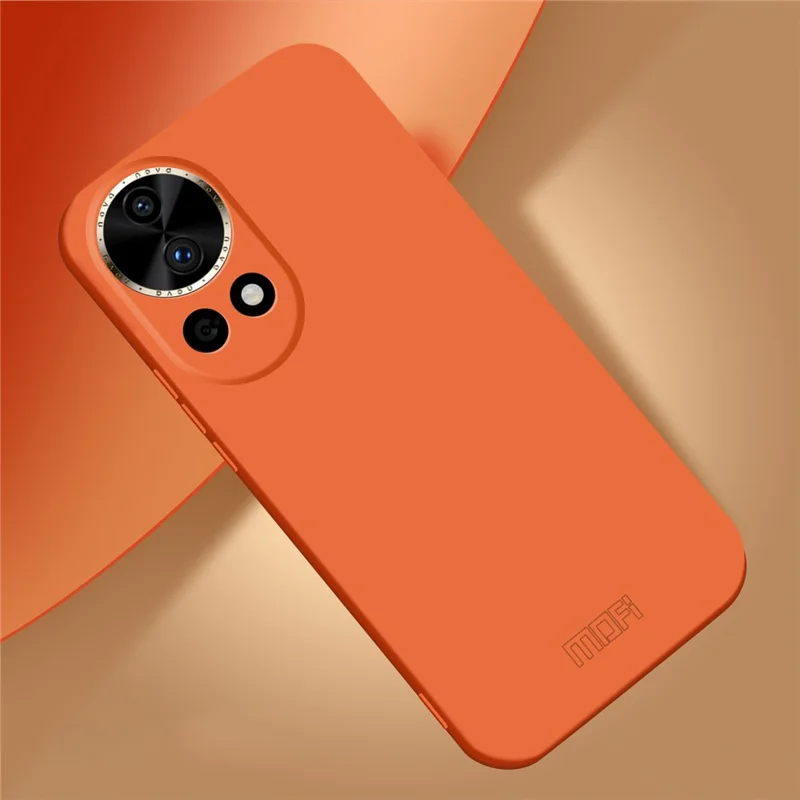 MOFI JK Qin Series For Huawei nova 12 5G Case Skin-Friendly Touch TPU+Acrylic Phone Cover - Orange