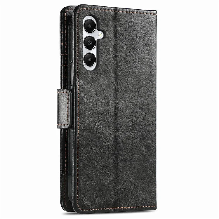 CASENEO 002 Serie für Samsung Galaxy A05s 4G Hülle RFID-Blocker PU-Leder Klapptasche - Schwarz