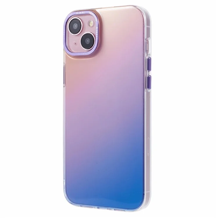 TGVI'S Grace Series For iPhone 14 Plus Cell Phone Case TPU Colorful Design Back Cover - Sunset Purple