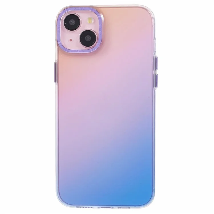 TGVI'S Grace Series For iPhone 14 Plus Cell Phone Case TPU Colorful Design Back Cover - Sunset Purple