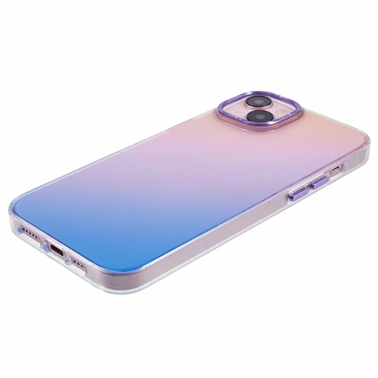 TGVI'S Grace Series For iPhone 14 Plus Cell Phone Case TPU Colorful Design Back Cover - Sunset Purple