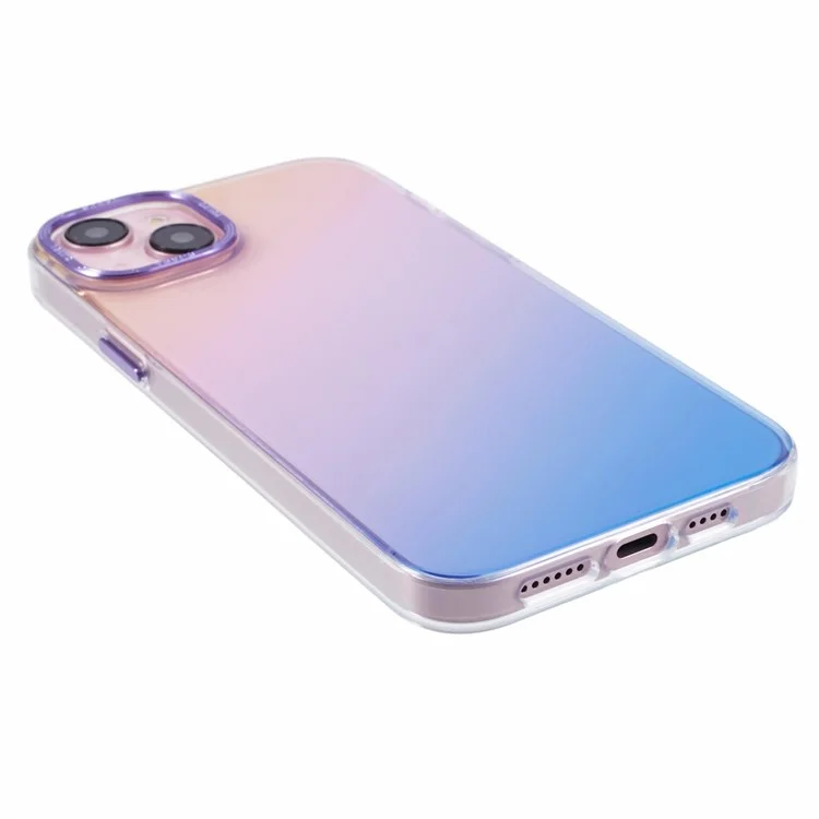 TGVI'S Grace Series For iPhone 14 Plus Cell Phone Case TPU Colorful Design Back Cover - Sunset Purple