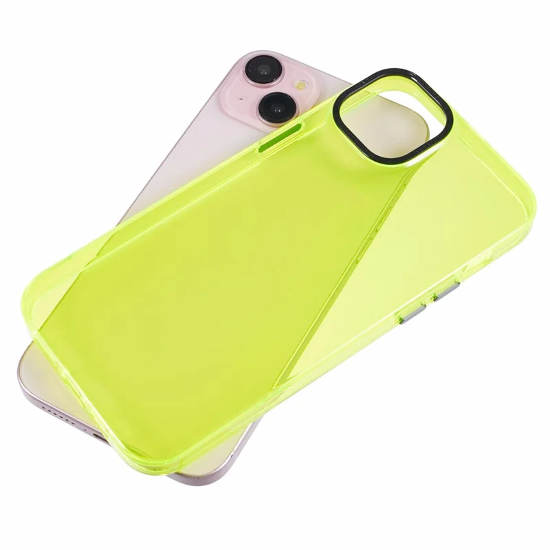 TGVI'S Grace Series For iPhone 14 Plus Cell Phone Case TPU Colorful Design Back Cover - Fluorescent Green