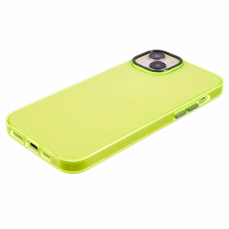 TGVI'S Grace Series For iPhone 14 Plus Cell Phone Case TPU Colorful Design Back Cover - Fluorescent Green