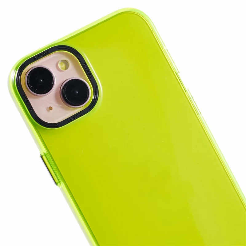 TGVI'S Grace Series For iPhone 14 Plus Cell Phone Case TPU Colorful Design Back Cover - Fluorescent Green