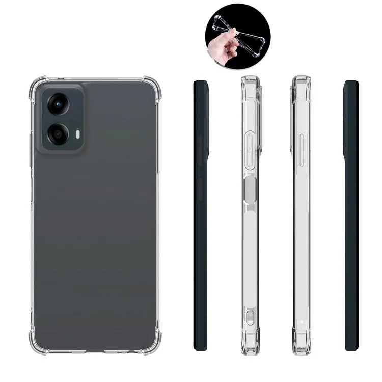 For Motorola Moto G 5G (2024) Case Non-slip Drop-proof Clear TPU Phone Cover
