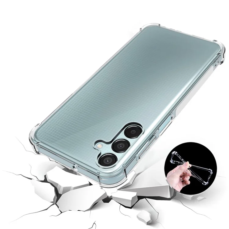 Per Samsung Galaxy M15 5G / F15 5G Custodia Antiscivolo Anti-caduta Trasparente TPU Custodia per Smartphone