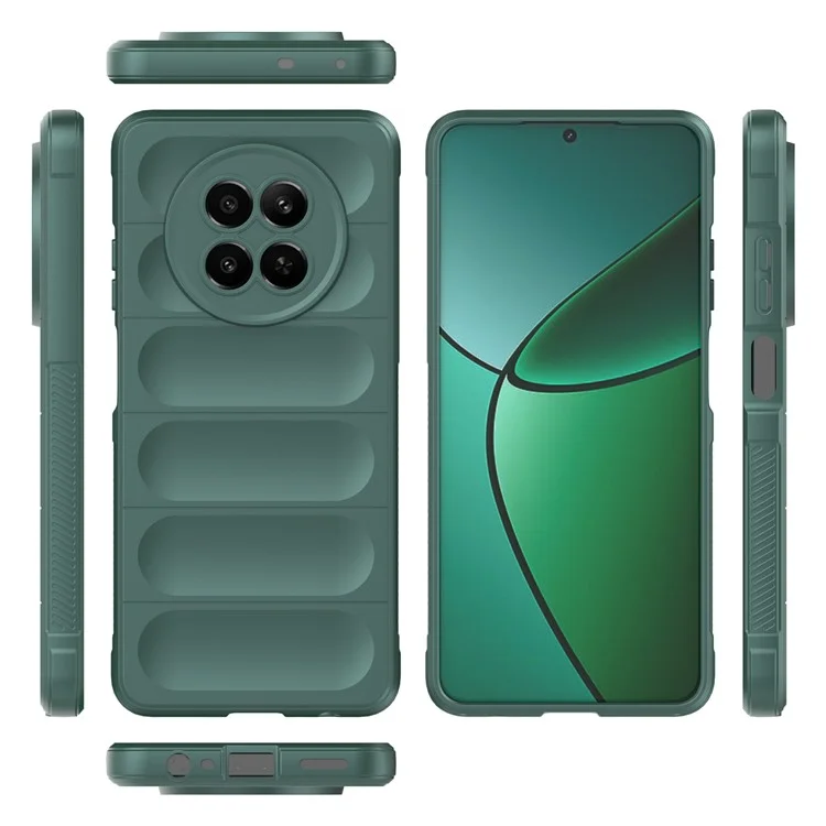 Funda TPU para Realme 12 5G a prueba de arañazos y suave en la parte posterior - Verde