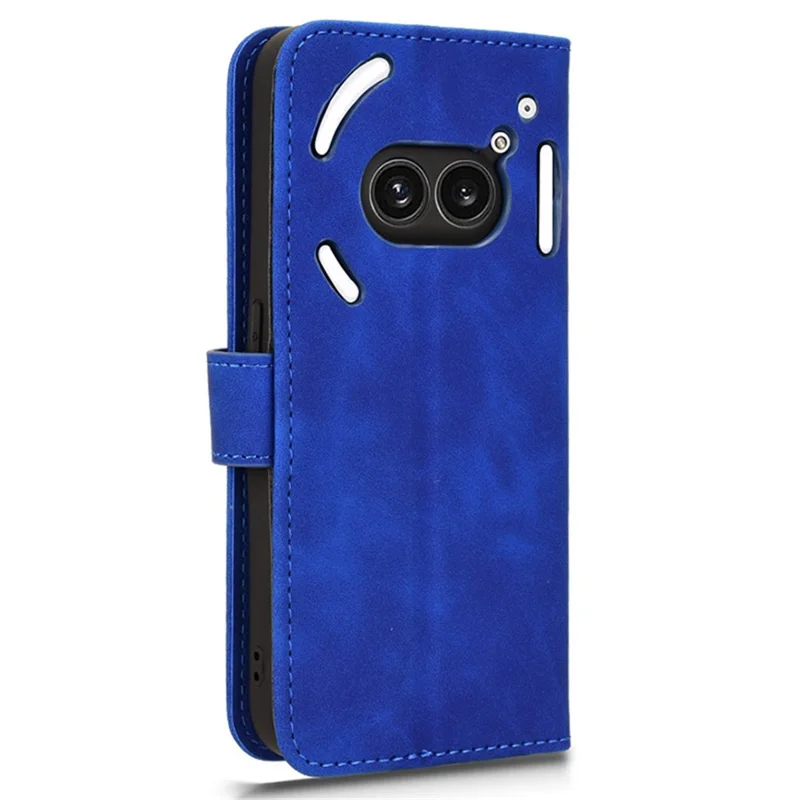 For Nothing Phone (2a) Plus / Phone (2a) Wallet Case Skin-Touch Folding Stand Leather Phone Cover - Blue
