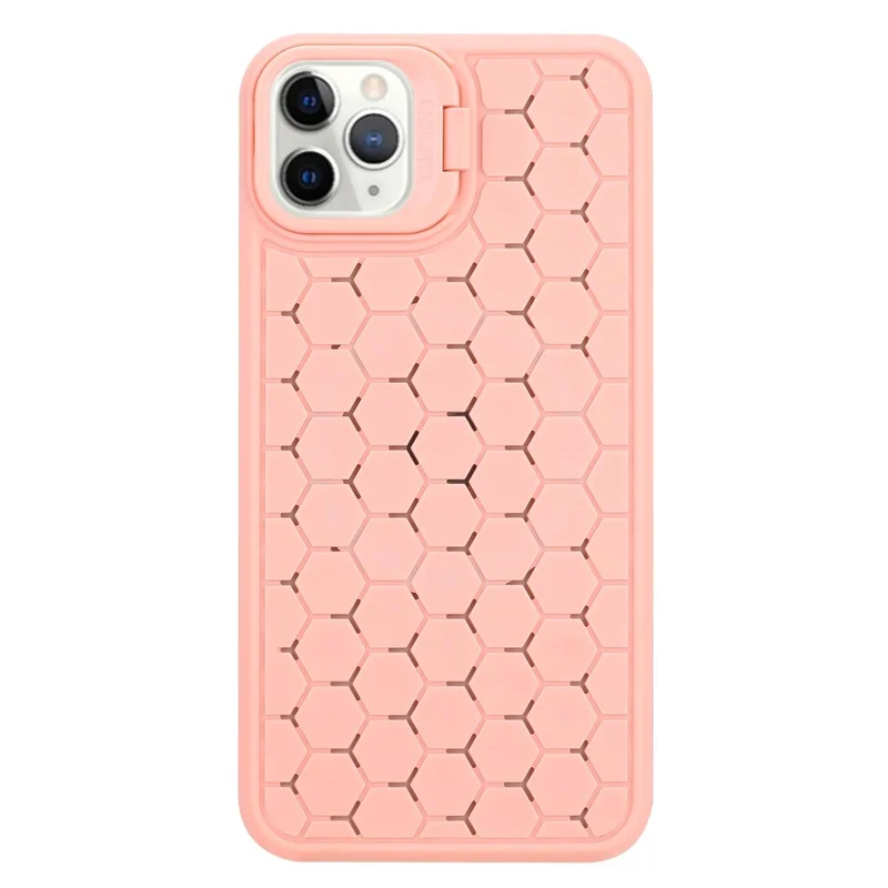 For iPhone 11 Pro Kickstand Case Heat Dissipation TPU Phone Cover Compatible with MagSafe - Pink