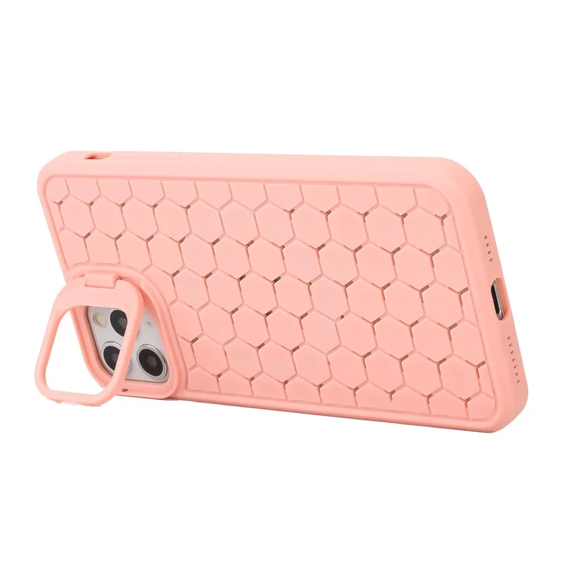 For iPhone 11 Pro Kickstand Case Heat Dissipation TPU Phone Cover Compatible with MagSafe - Pink