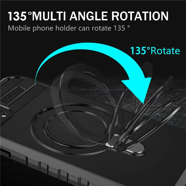 Für iPhone 11 Pro Max Hülle Ständer PC+TPU Handyhülle kompatibel mit MagSafe - Schwarz
