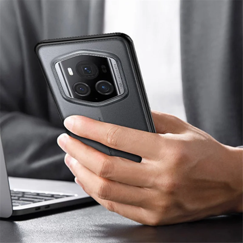 For Honor Magic6 RSR Porsche Design 5G Anti-Scratch Phone Case Hybrid TPU + PC Phone Cover - Transparent