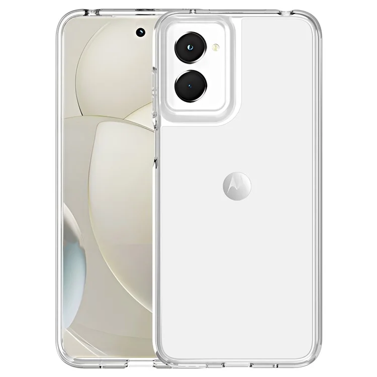 For Motorola Moto G Power 5G Case Drop-proof TPU+PC Clear Phone Cover - Transparent White