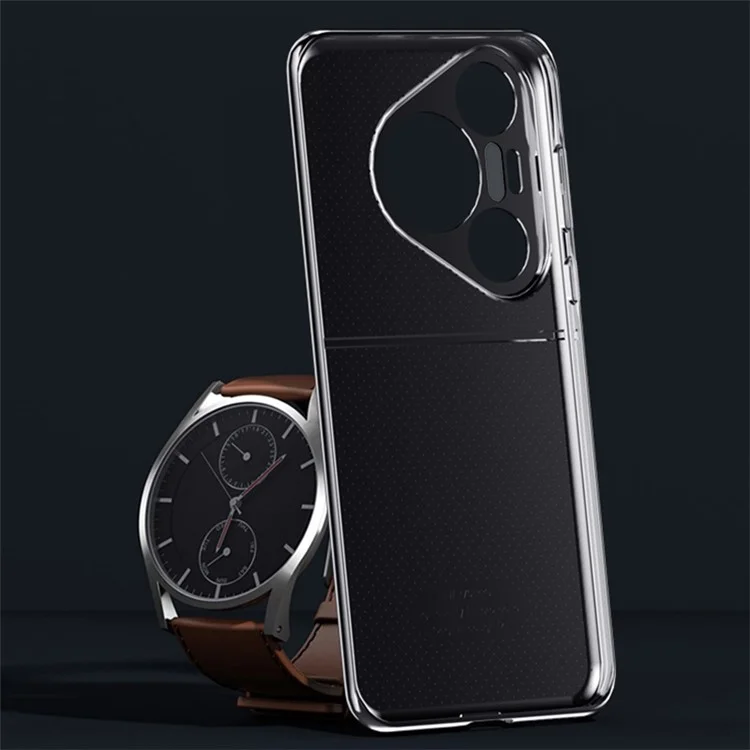 Pour Huawei Pura 70 Étui de téléphone portable Étui en cuir PU amortissant les chocs - Orange