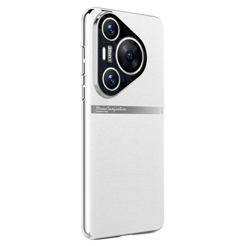Para Huawei Pura 70 Pro / Pura 70 Pro+ Funda para teléfono Protección contra caídas Cubierta trasera de piel sintética - Blanco