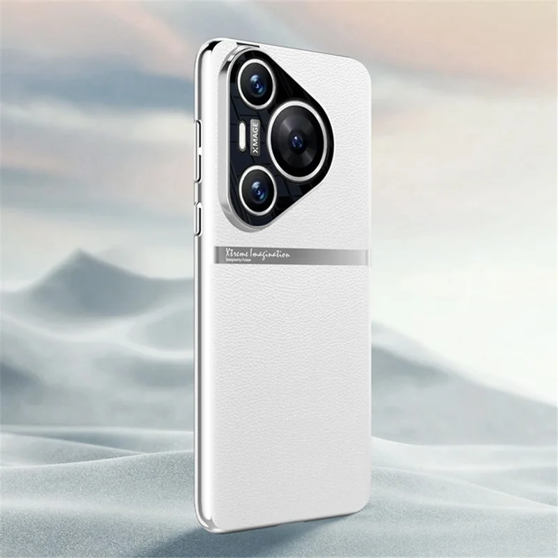 Para Huawei Pura 70 Pro / Pura 70 Pro+ Funda para teléfono Protección contra caídas Cubierta trasera de piel sintética - Blanco