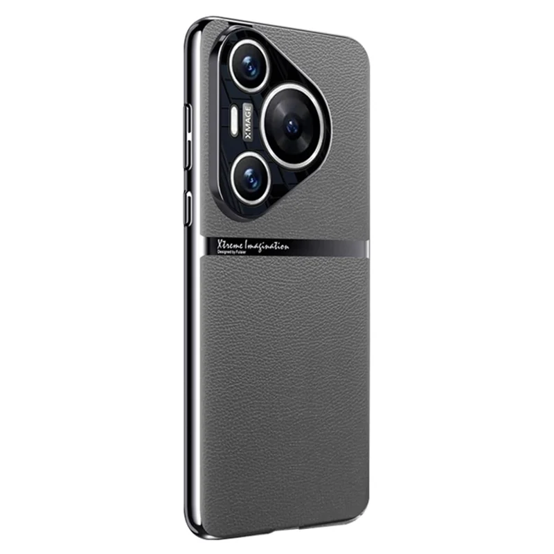 Für Huawei Pura 70 Pro / Pura 70 Pro+ Handyhülle Fallschutz PU-Leder Rückabdeckung - Grau