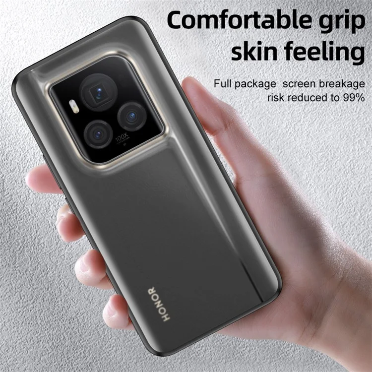 For Honor Magic6 Ultimate 5G Funda de Teléfono Anti Caída TPU+PC Híbrida - Negro