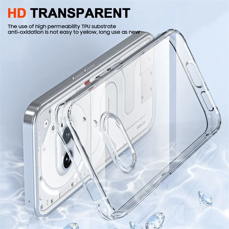 For Nothing Phone (2a) Cell Phone Cases Drop Proof Crystal Clear TPU Back Cover