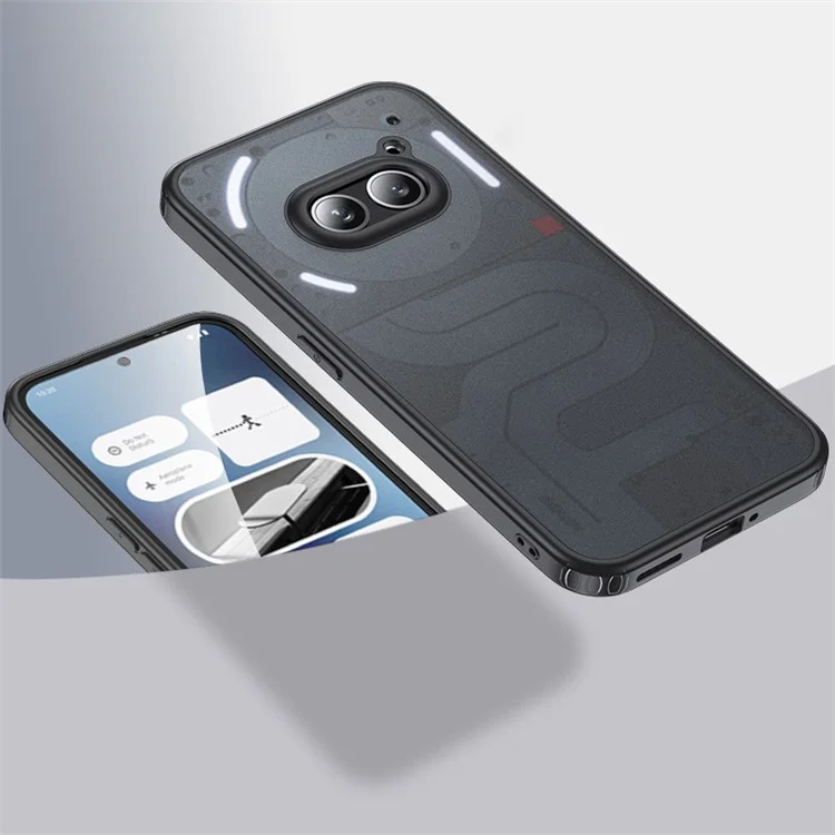 For Nothing Phone (2a) Cell Phone Case TPU + PC Anti-scratch Mobile Phone Cover - Matte Black